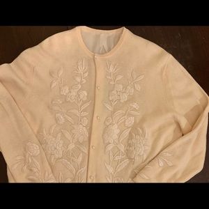 Vintage Helen Caruthers embroidered sweater